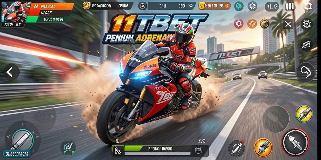 Gameplay seru balapan motor di 11TBET.