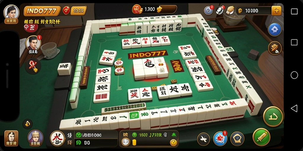 Screenshot dari gameplay seru Mahjong di INDO777.