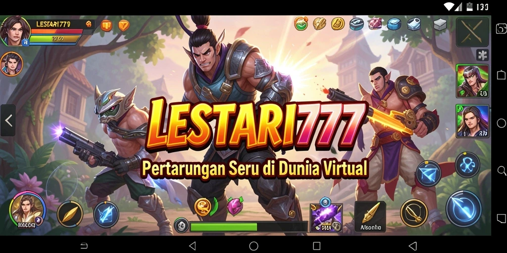 Tampilan dinamis pertarungan epik di LESTARI777.
