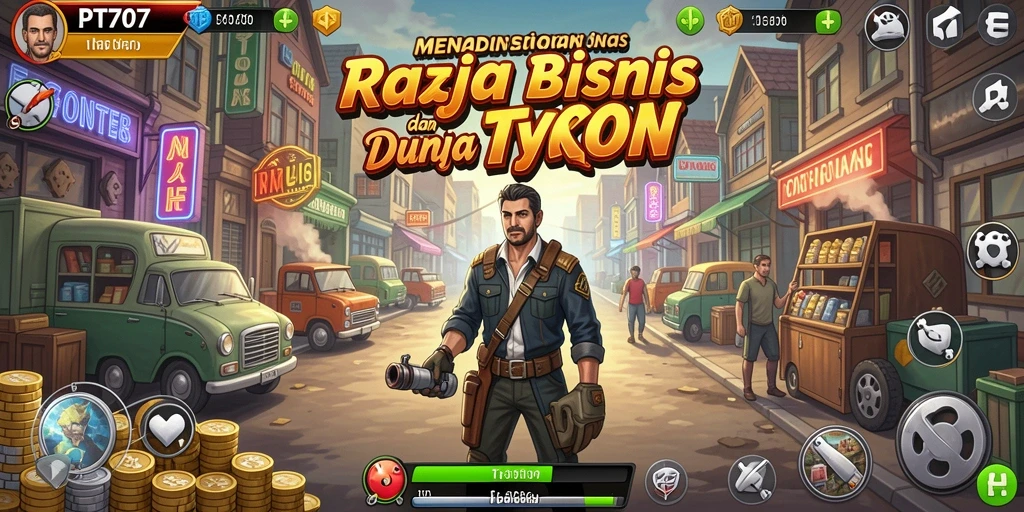 Tampilan gameplay PT707 yang menarik dan menantang dalam genre Tycoon.
