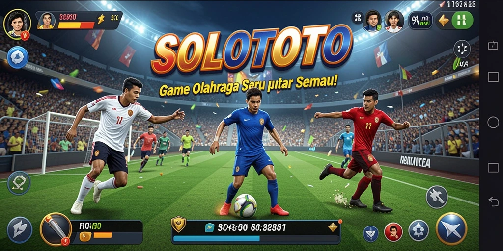 Tampilan seru dari gameplay SOLOTOTO dengan berbagai olahraga.