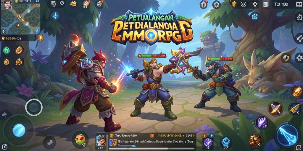Tampilan menarik dari gameplay di dunia fantastis TOPI189.