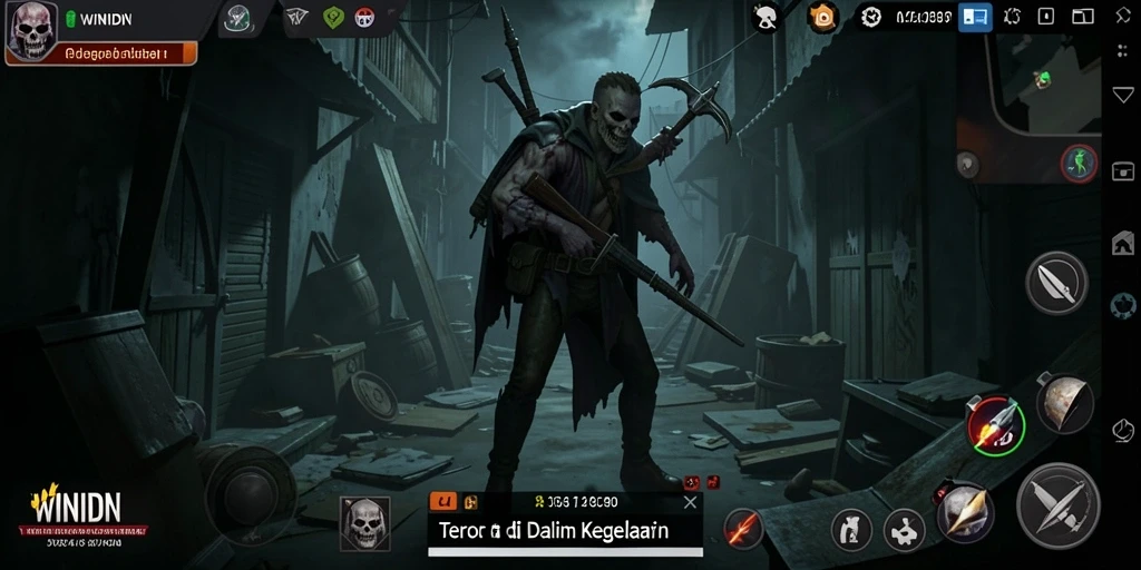 Gameplay WINIDN yang penuh ketegangan dan horor.