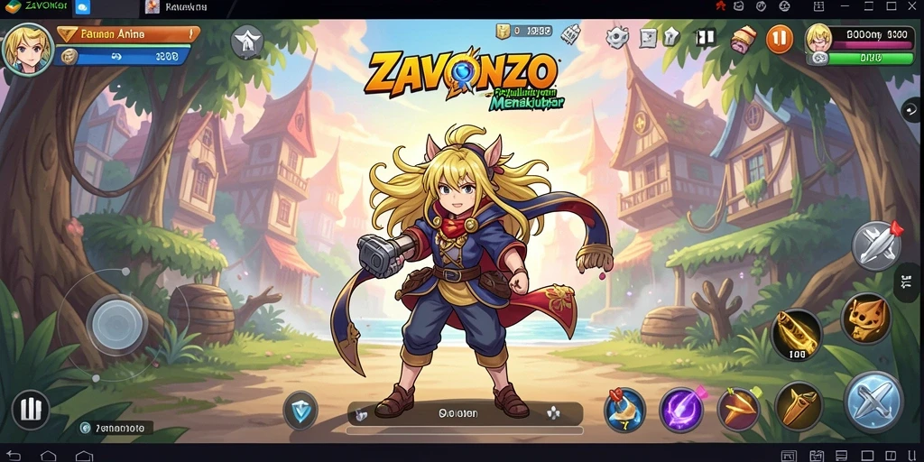 Tampilan menarik dari gameplay ZAVONZO yang penuh aksi.